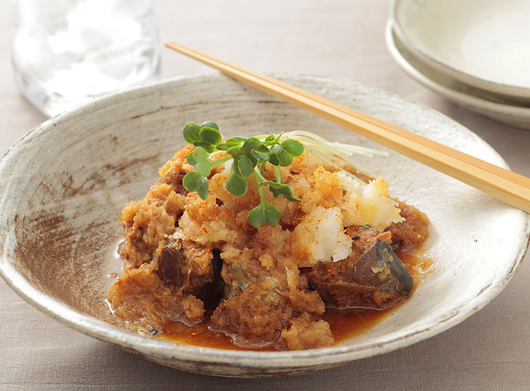 鯖の味噌煮缶でおろし煮 簡単3stepおつまみ おつまみレシピ アサヒビール