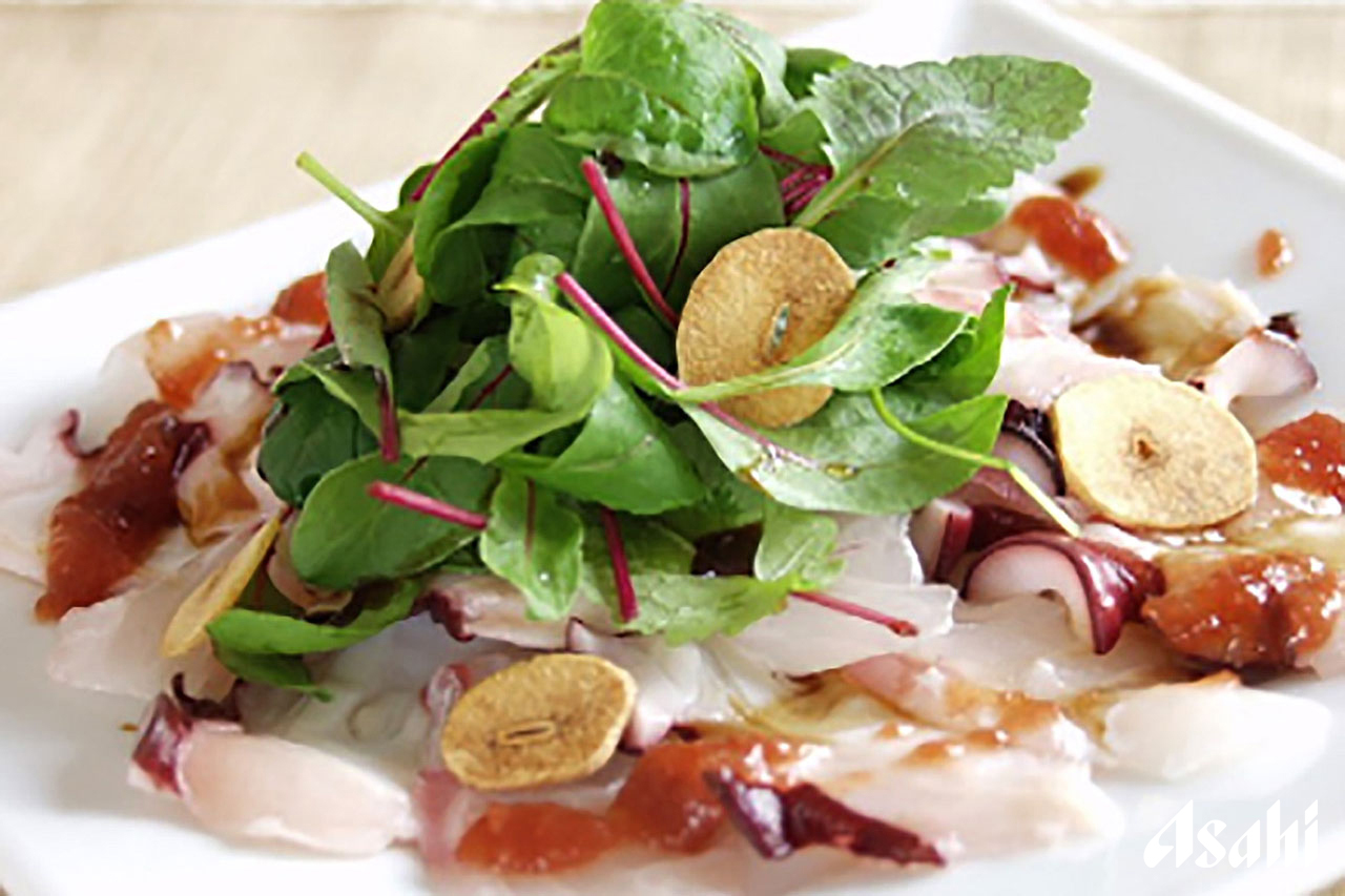 2種のカルパッチョサラダのレシピ・作り方 | おつまみレシピ | アサヒ