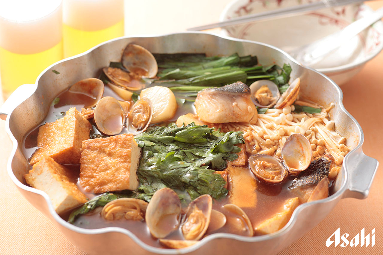 あさりのチゲのレシピ・作り方 | おつまみレシピ | アサヒビール