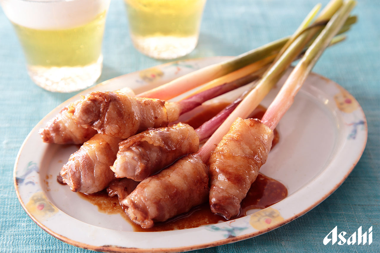新 生姜 豚肉 巻き